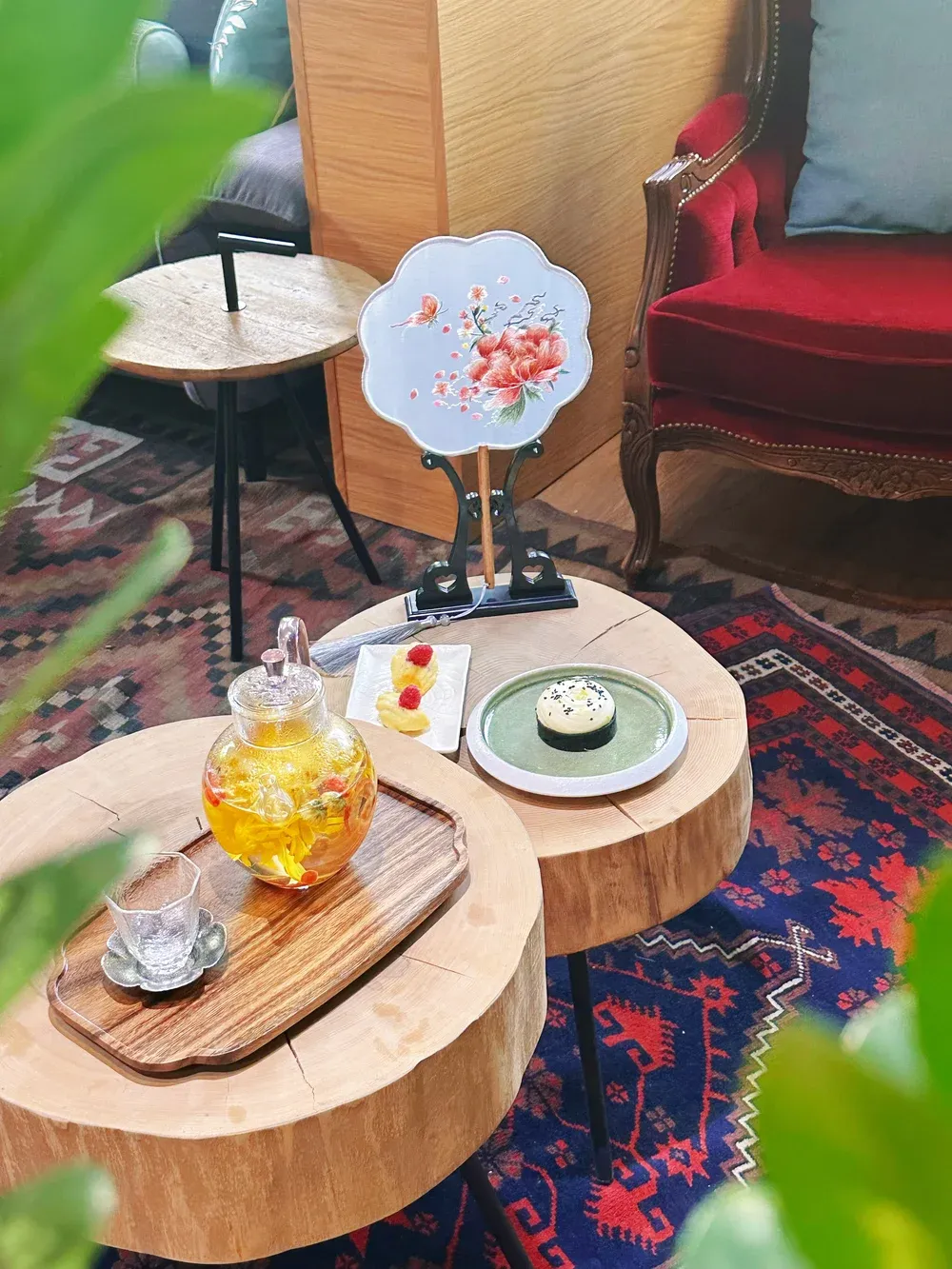 Décoration romantique et chaleureuse du restaurant à Martigny