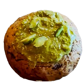 Lune pistache-chocolat