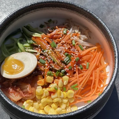 Bimbimbap froid — cuisine saine au Rêve Saveur Martigny